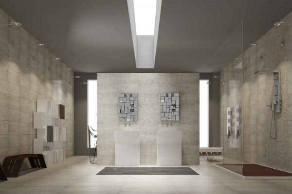 concrete bathroom tiles