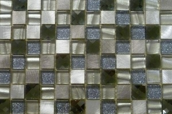 Grecian Diamond Silver mosaics 2.3 x 2.3cm (1 Overhead)