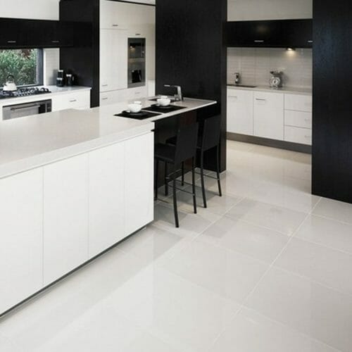 arctic white floor tile